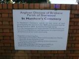 St Matthew Church burial ground, Sherwood